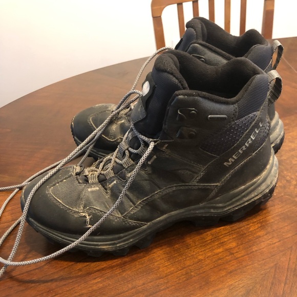 Merrell Insulated Hiking Boots - Size 10 - Black - 200g Thinsulate - Picture 1 of 7